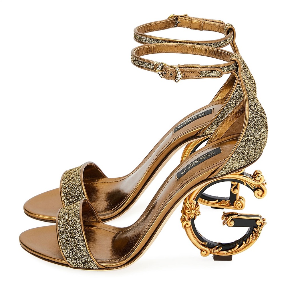 Dolce & Gabbana DG glitter heels